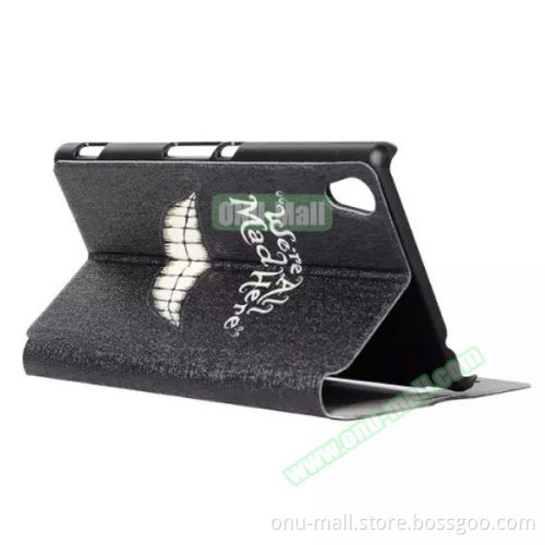Caller ID Display Window Pattern Wallet Flip Leather Cover Case for Sony Xperia M4 Aqua